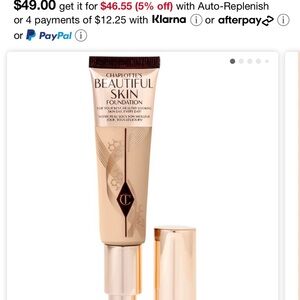 Charlotte Tilbury foundation warm chaud msrp$50 BNWB